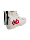 DAZK112 Heart Logo High Top Sneakers Ivory Comme des Garcons - COMME DES GARCONS - BALAAN 3