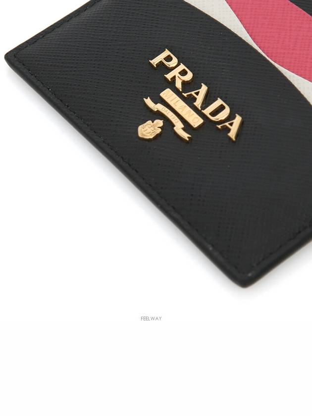 1MC205 Saffiano Multicolor Simple Card Wallet Business Holder - PRADA - BALAAN 8