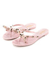 Women's Rockstud Flip Flops Pink - VALENTINO - BALAAN 1