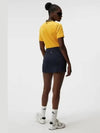 Women's Sammy Short Sleeve Polo Shirt Yellow - J.LINDEBERG - BALAAN 5