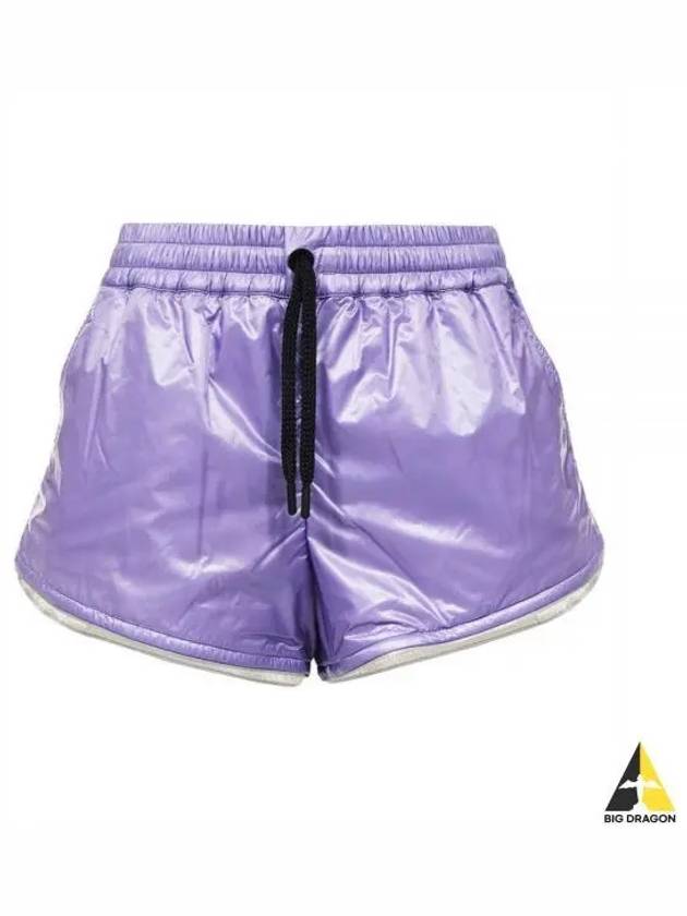 Women's Ripstop Nylon Shorts Purple - MONCLER - BALAAN 2