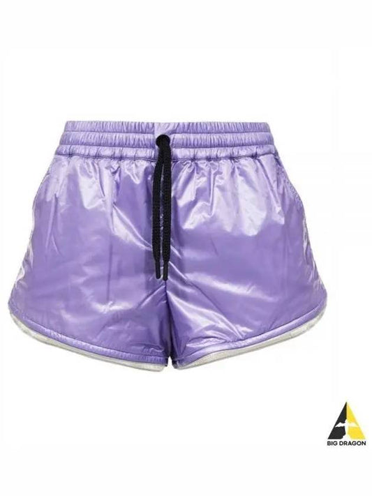 2B00001 539YL 605 Lilac Ripstone Shorts - MONCLER - BALAAN 1