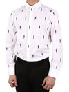 Lightning Sketch Printing White Shirt PBCM1104A M - NEIL BARRETT - BALAAN 3