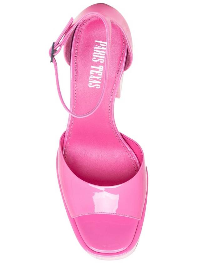 Paris Texas Flamingo Leather Sandals - PARIS TEXAS - BALAAN 3