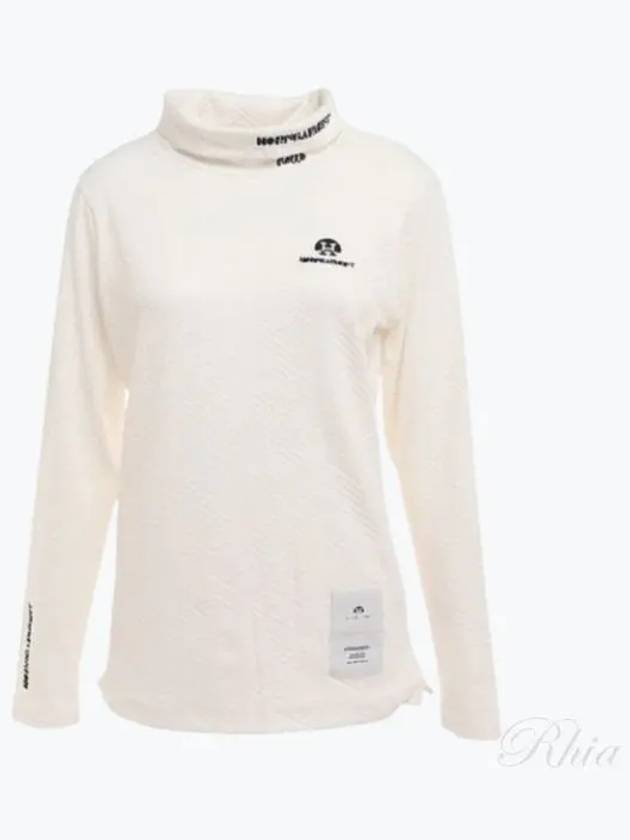 Golf Wear High Neck Women s Long Sleeve T Shirt Top HCW 2C AA05 OFFWHITE - HORN GARMENT - BALAAN 1