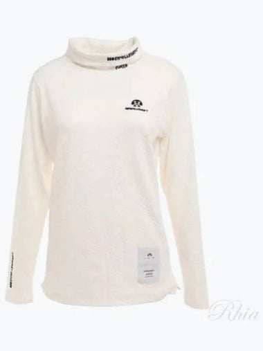 Golf Wear High Neck Women s Long Sleeve T Shirt Top HCW 2C AA05 OFFWHITE - HORN GARMENT - BALAAN 1