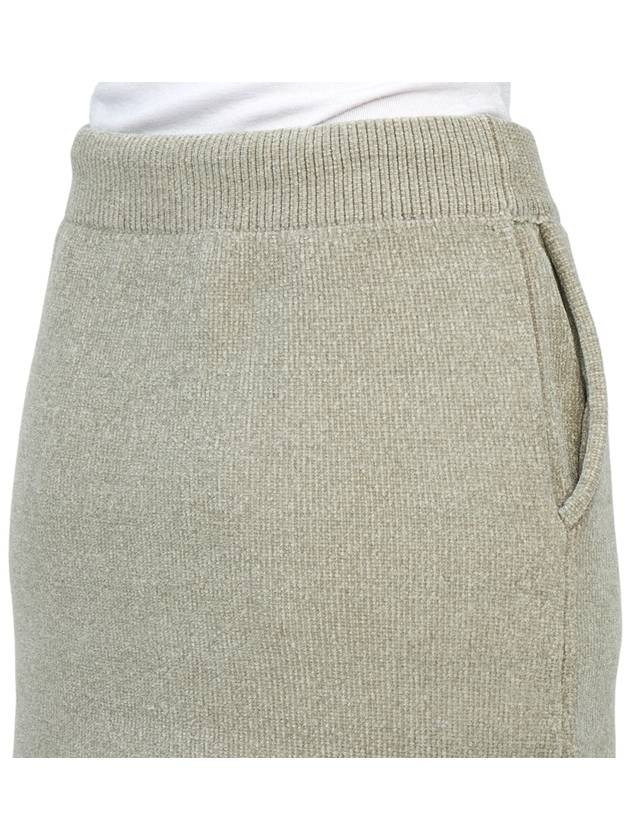 Contrast Hem Chenille Mini A-Line Skirt Beige - JW ANDERSON - BALAAN 11