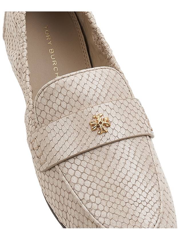 Logo-Embellished Leather Loafer Ivory - TORY BURCH - BALAAN 8