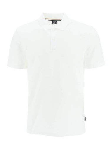 Men's Pallas PK Shirt White - HUGO BOSS - BALAAN 1