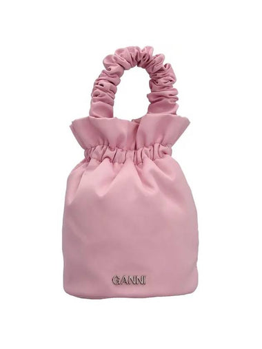 Women's Logo Bucket Bag Pink - GANNI - BALAAN 1