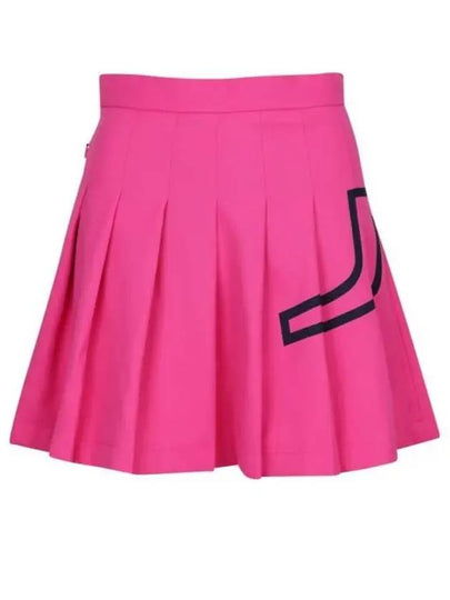 Naomi Pleated Skirt Fuchsia Purple - J.LINDEBERG - BALAAN 2