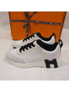 Bouncing Low Top Sneakers Blanc Noir - HERMES - BALAAN 4