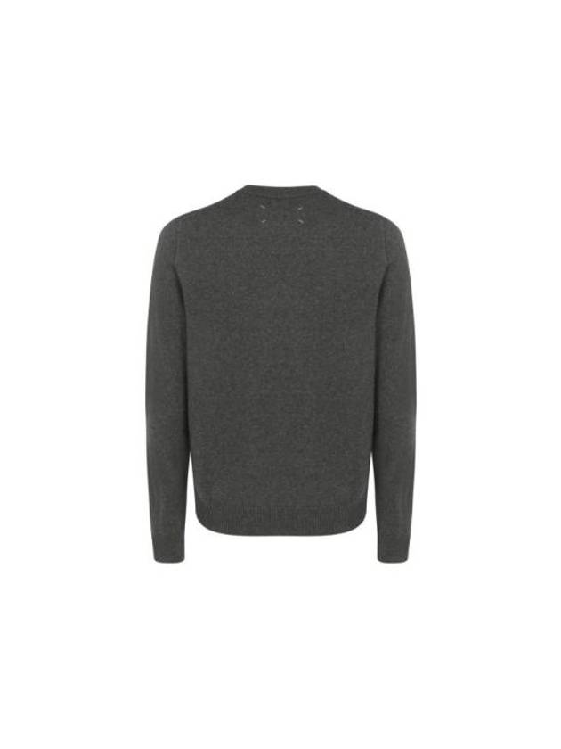 Crew Neck Cashmere Knit Top Grey - MAISON MARGIELA - BALAAN 3