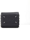 Embroidery Logo Chain Cald Wallet Black - MAISON MARGIELA - BALAAN 2