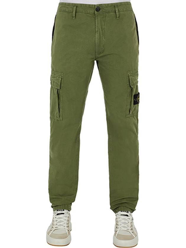 Men's Wappen Patch Slim Cargo Straight Pants Khaki - STONE ISLAND - BALAAN 2