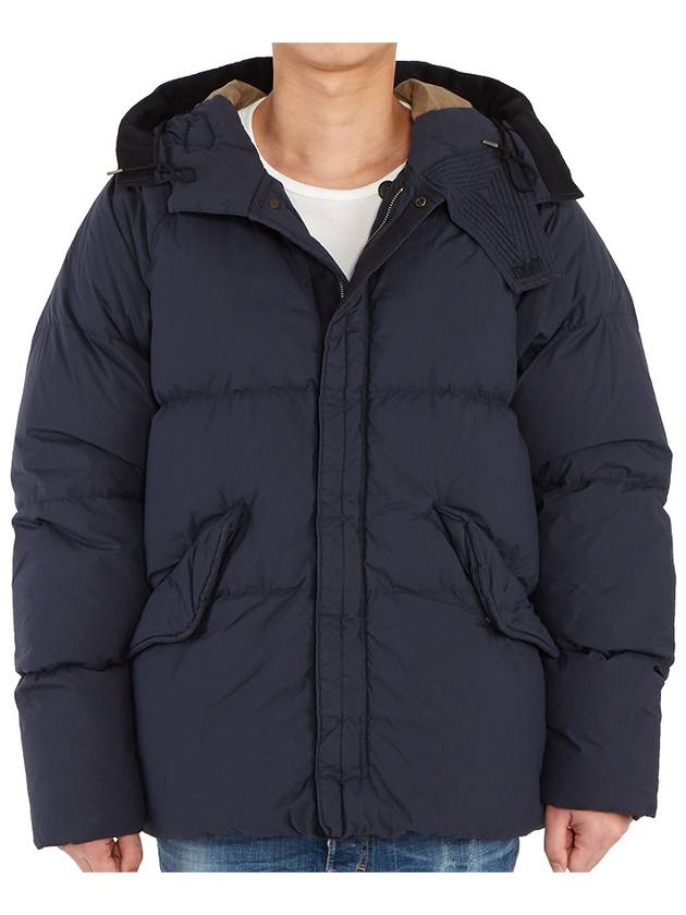 Arctic Hooded Down Short Padded Navy - TEN C - BALAAN 5