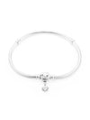 Women's Moments Daisy Flower Clasp Snake Chain Bracelet Silver - PANDORA - BALAAN 3