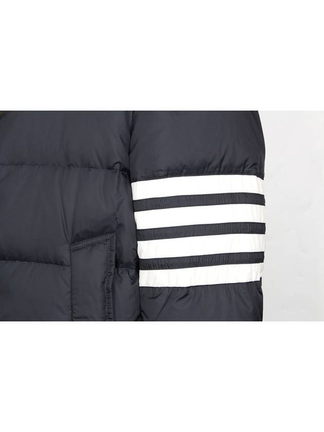 Diagonal armband padded coat navy 2 - THOM BROWNE - BALAAN 6