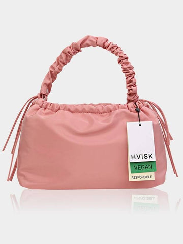 Vegan Arcadia Twill Shoulder Bag Pink Bloom 2302342 - HVISK - BALAAN 1