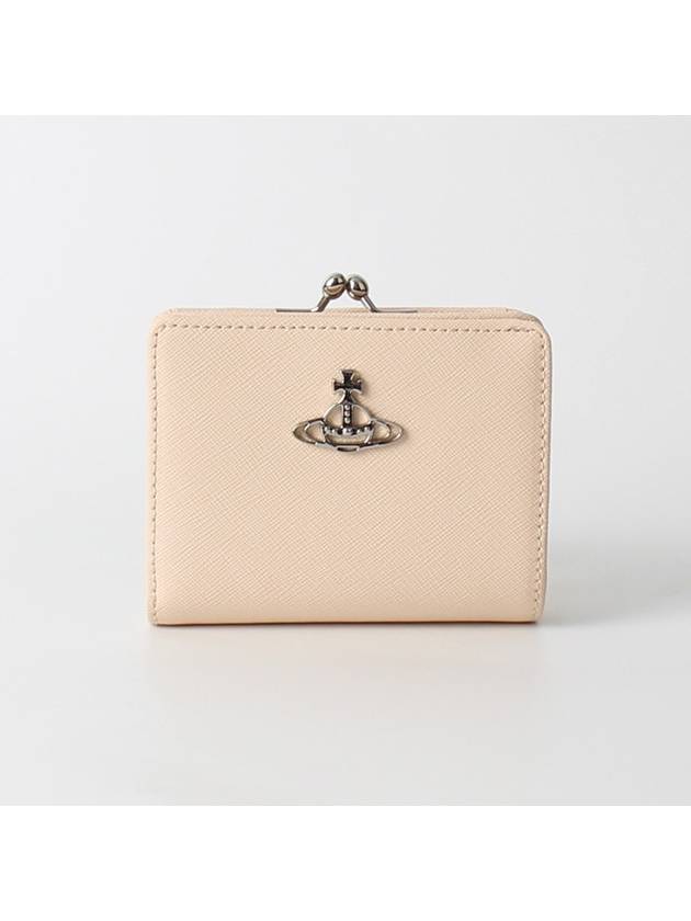 Saffiano Coin Pocket Half Wallet Ivory - VIVIENNE WESTWOOD - BALAAN 2