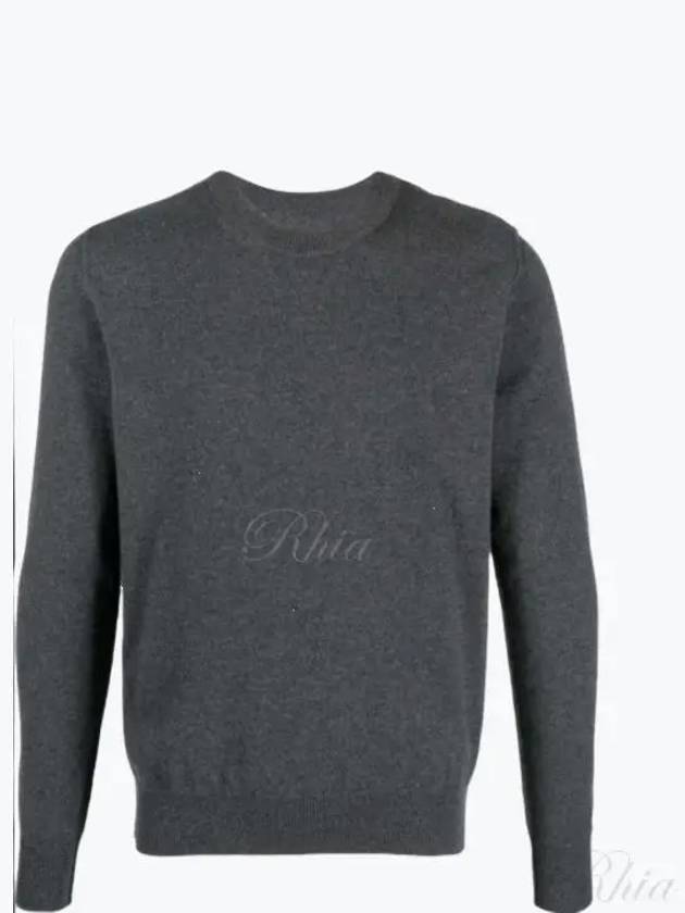 Crew Neck Cashmere Knit Top Grey - MAISON MARGIELA - BALAAN 2