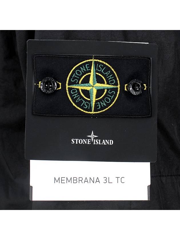 Membrana 3L TC Hooded Jacket Black - STONE ISLAND - BALAAN 7