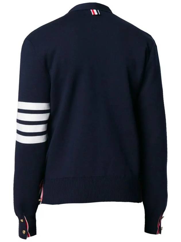 Milano Stitch 4 Bar Cardigan Navy - THOM BROWNE - BALAAN 4