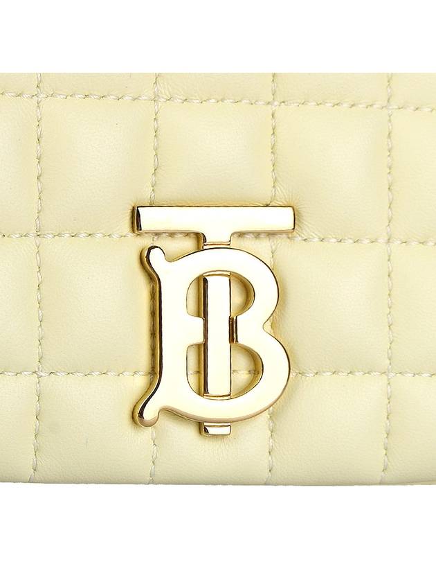 Quilted Leather Mini Lola Cross Bag Cool Lemon - BURBERRY - BALAAN 9