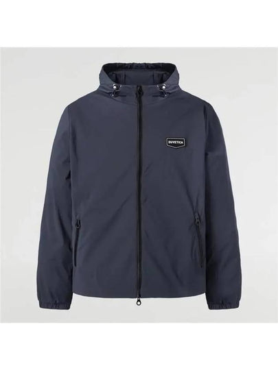 Men's Logo Patch Windbreaker Navy - DUVETICA - BALAAN 2