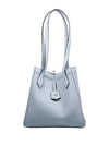 Origami Medium Leather Tote Bag Blue - FENDI - BALAAN 1