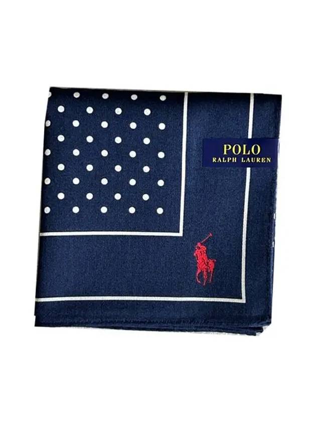 polo logo dot pattern handkerchief navy 5 - RALPH LAUREN - BALAAN 2