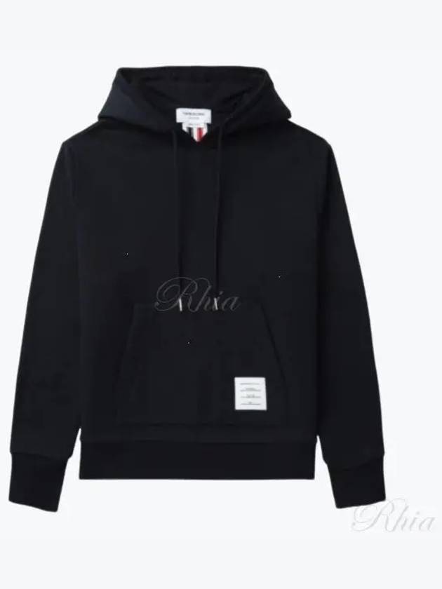 Men's Center Back Stripe Logo Patch Hoodie Navy - THOM BROWNE - BALAAN 2