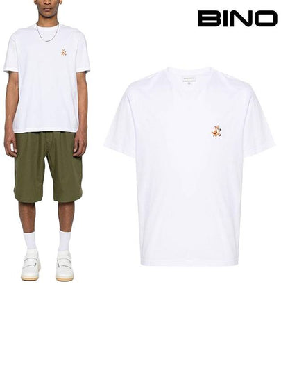 Speedy Fox Patch Comfort Short Sleeve T-Shirt White - MAISON KITSUNE - BALAAN 2