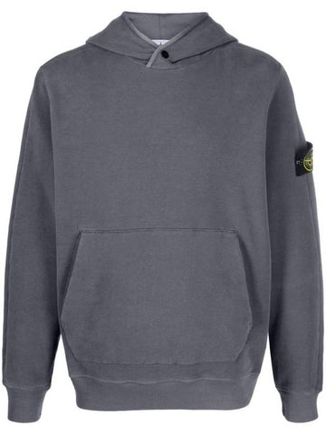 Compass Logo Patch Hoodie Grey - STONE ISLAND - BALAAN 1