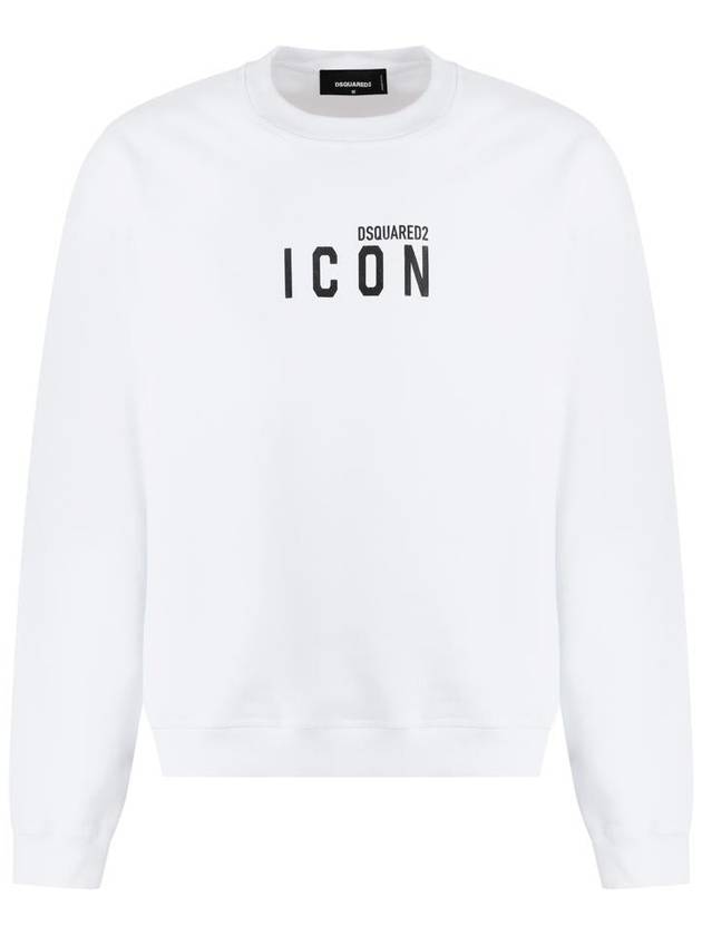 DSQUARED2 Cotton Crew-Neck Sweatshirt With Logo - DSQUARED2 - BALAAN 1