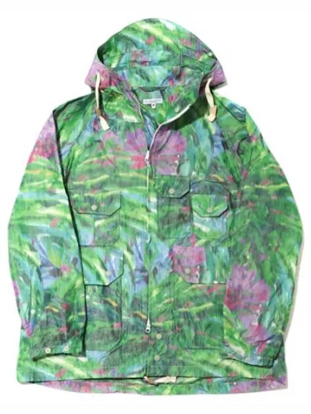 Atlantic Parka Green Floral Poly Microfiber - ENGINEERED GARMENTS - BALAAN 1