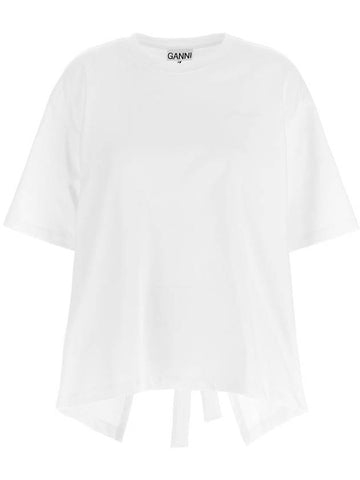 Ganni Asymmetric T-Shirt - GANNI - BALAAN 1