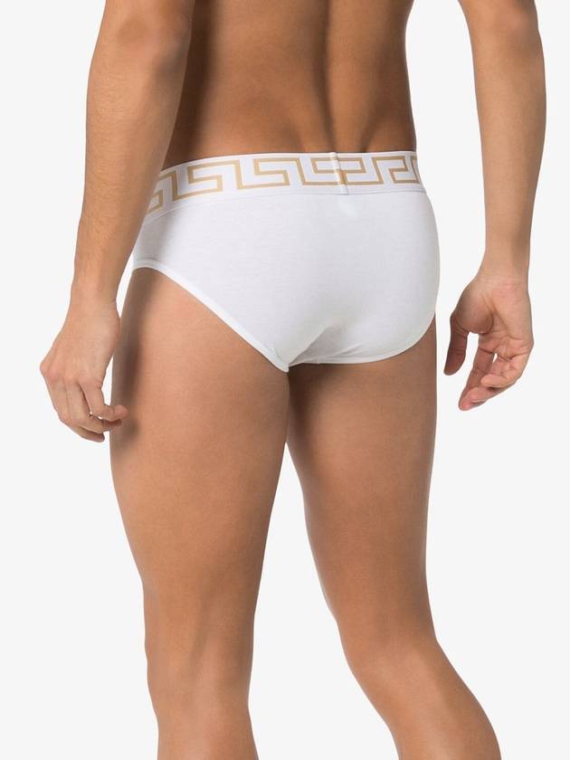 Greca Border Briefs White - VERSACE - BALAAN 4