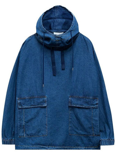 Akazi Denim Overfit Anorak_Medium Blue - SMITH ARMOR - BALAAN 1