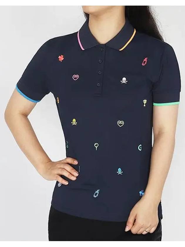 Mini Icon Tech Pique Polo Shirt Twilight - G/FORE - BALAAN 2