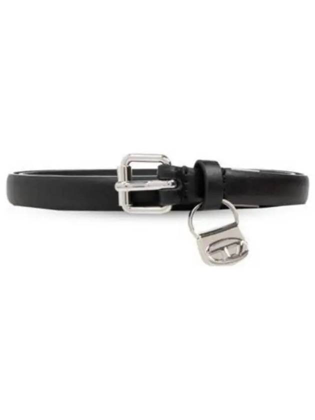 B Charm Hip Slim Leather Belt Black - DIESEL - BALAAN 2