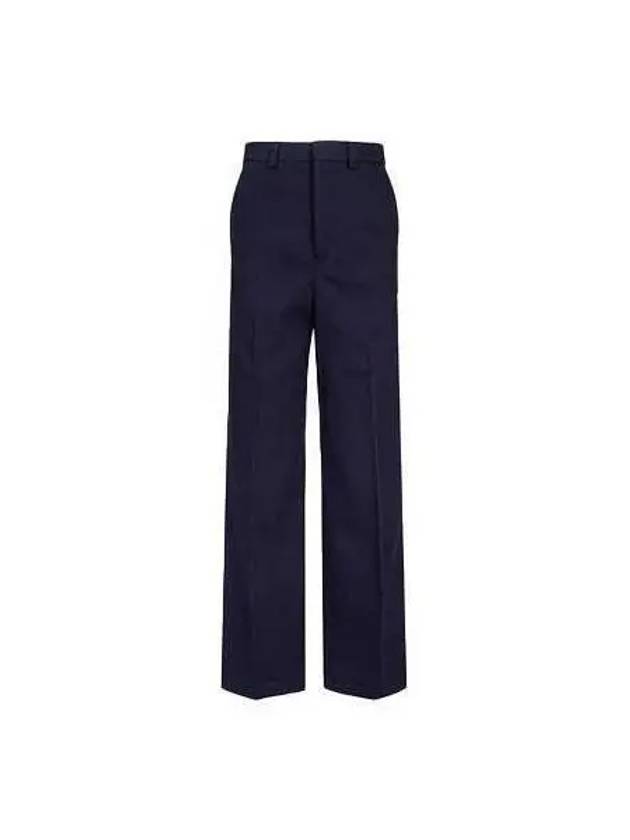 Wide Pantalone Pants Navy White UTR403 CO0011 - AMI - BALAAN 1