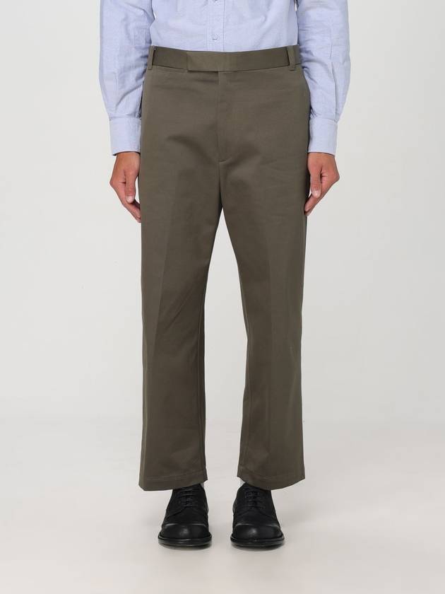 RWB Striped Straight Pants Green - THOM BROWNE - BALAAN 2