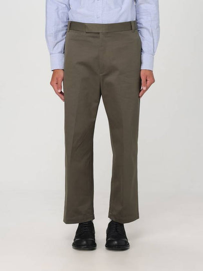 RWB Striped Straight Pants Green - THOM BROWNE - BALAAN 2