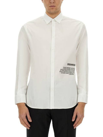 Dsquared2 Logo Print Shirt - DSQUARED2 - BALAAN 1