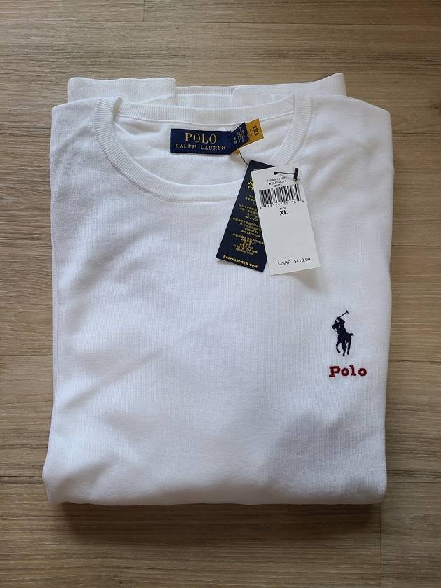 Cotton crewneck sweater white - POLO RALPH LAUREN - BALAAN 5