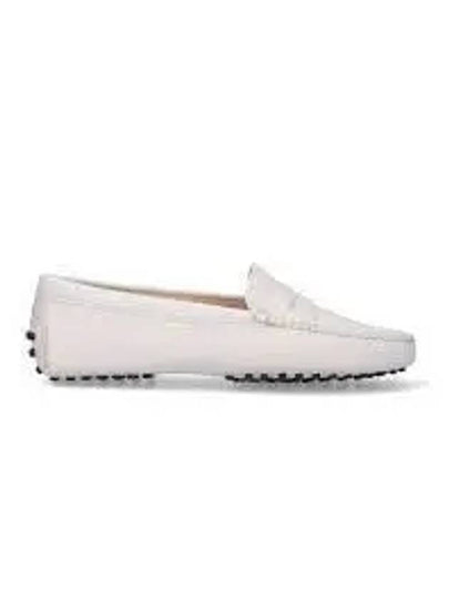 Women's Gommino Leather Driving Shoes White - TOD'S - BALAAN 2