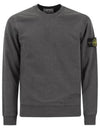 Wappen Patch Garment Dyed Sweatshirt Grey - STONE ISLAND - BALAAN 2