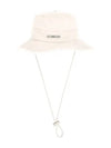 Artichaut Frayed Expedition Bucket Hat Off White - JACQUEMUS - BALAAN 4