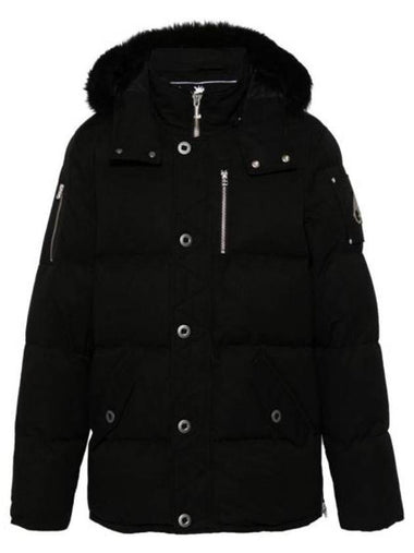 Cloud 3Q Logo Shearling Padding Black - MOOSE KNUCKLES - BALAAN 1